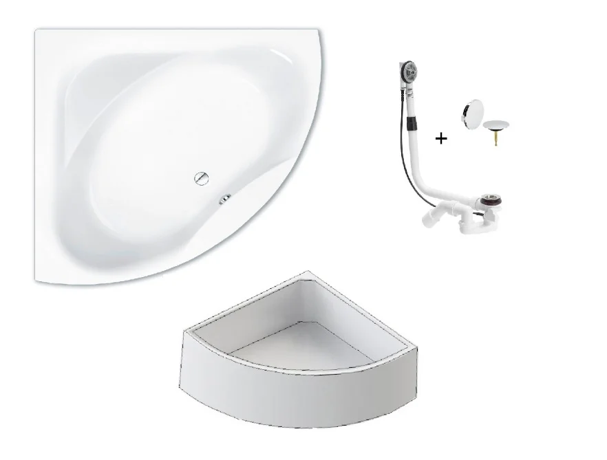 Repabad-Taurus-Eck-Badewanne-Wannentraeger-Multiplex-M5